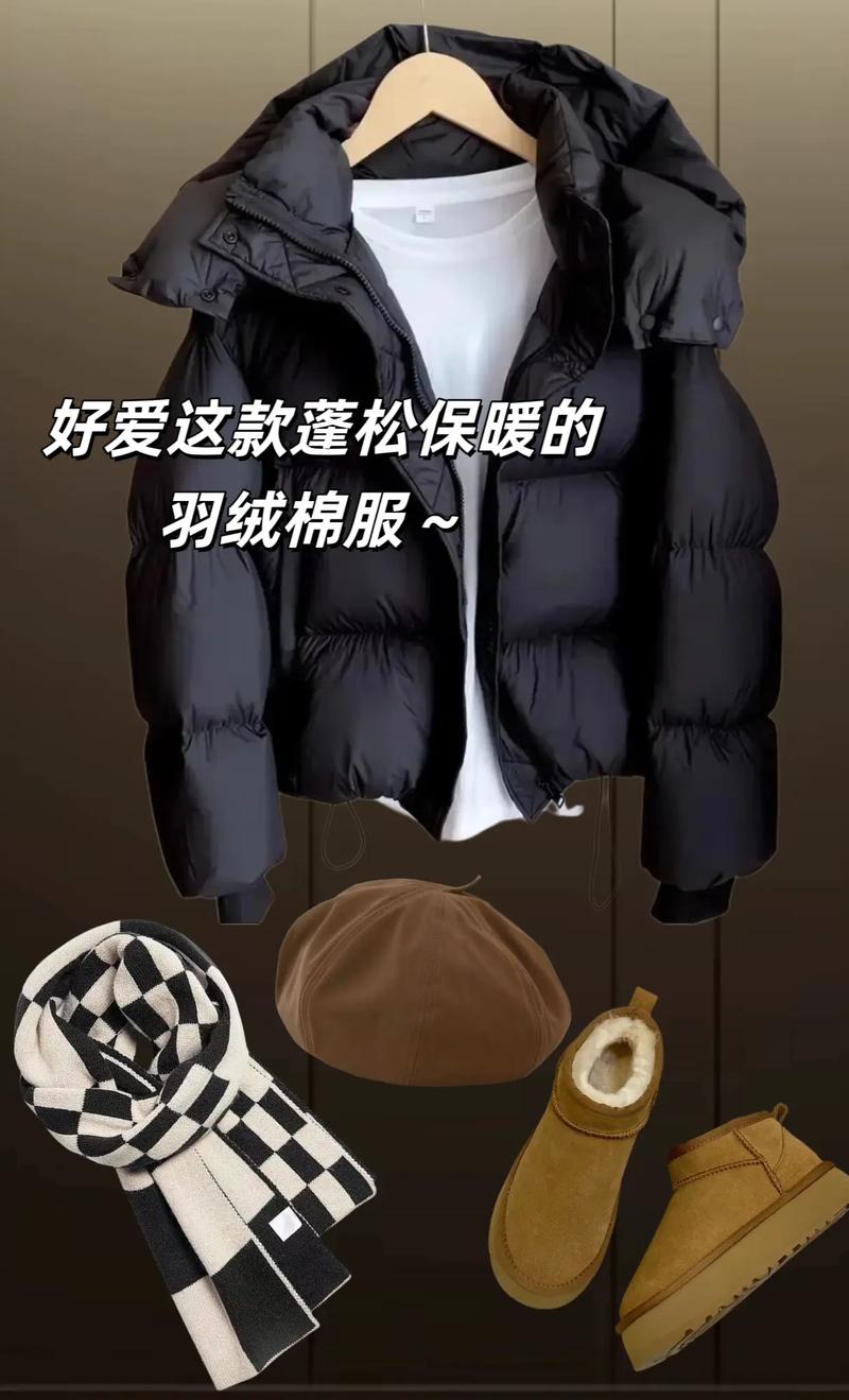 冬日暖心秘籍,短款羽絨棉穿搭.哈嘍姐妹們～冬天來了,保暖成了